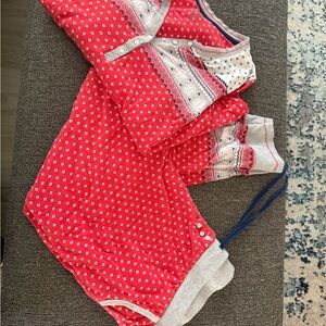 Red and Gray Cuddl Dud Pajamas